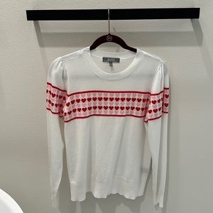 Sweetheart shoulder sweater
